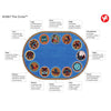 Kid Essentials The Circle 10'9" x 13'2" Oval Area Rug in Color Multi