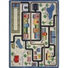 Kid Essentials Tiny Town 7'8" x 10'9" Area Rug in Color Pewter