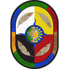 Kid Essentials Traditional Teachings 7'8" x 10'9" Oval Area Rug in Color Multi