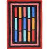 Kid Essentials Traffic Jam 5'4" x 7'8" Area Rug in Color Red