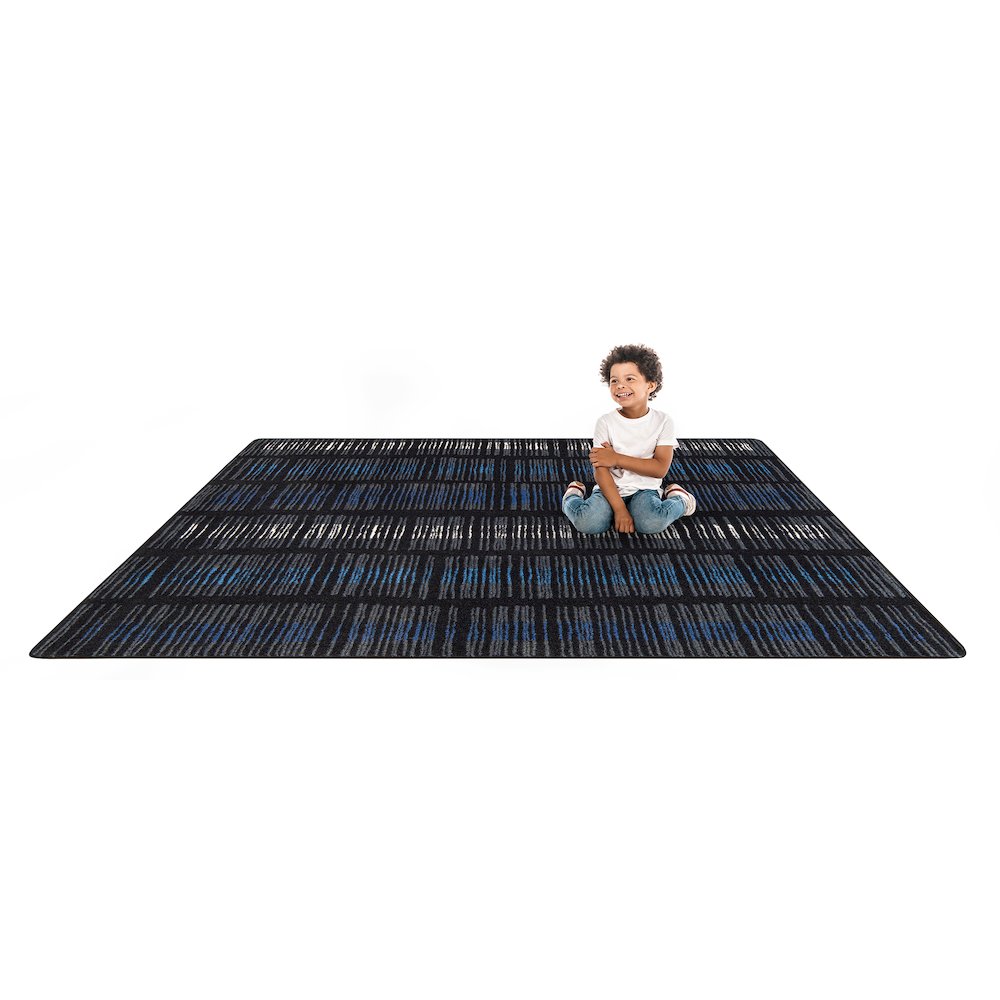 Kid Essentials Verve 5'4" x 7'8" Area Rug in Color Sapphire