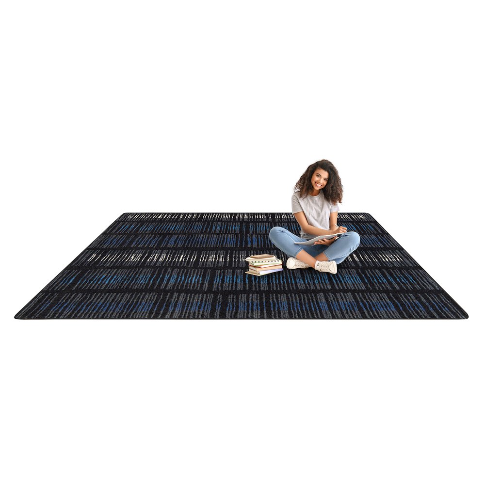 Kid Essentials Verve 5'4" x 7'8" Area Rug in Color Sapphire