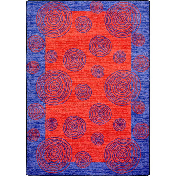 Kid Essentials Whimzi 5'4" x 7'8" Area Rug in Color Red