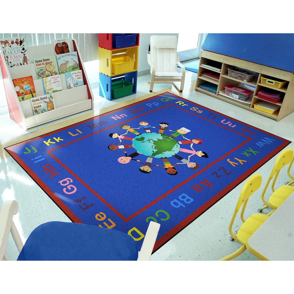 Kid Essentials A World of Friends 10'9" x 13'2"  Area Rug in Color Multi