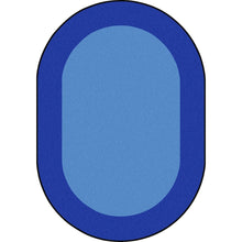 Kid Essentials All Around 10'9" x 13'2" Oval Area Rug in Color Blue