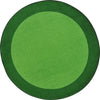 Kid Essentials All Around 13'2" Round Area Rug in Color Green