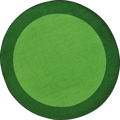 Kid Essentials All Around 13'2" Round Area Rug in Color Green