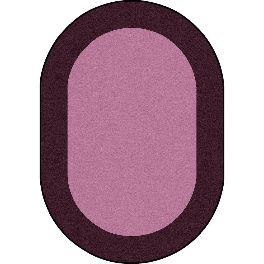 Kid Essentials All Around 10'9" x 13'2" Oval Area Rug in Color Purple