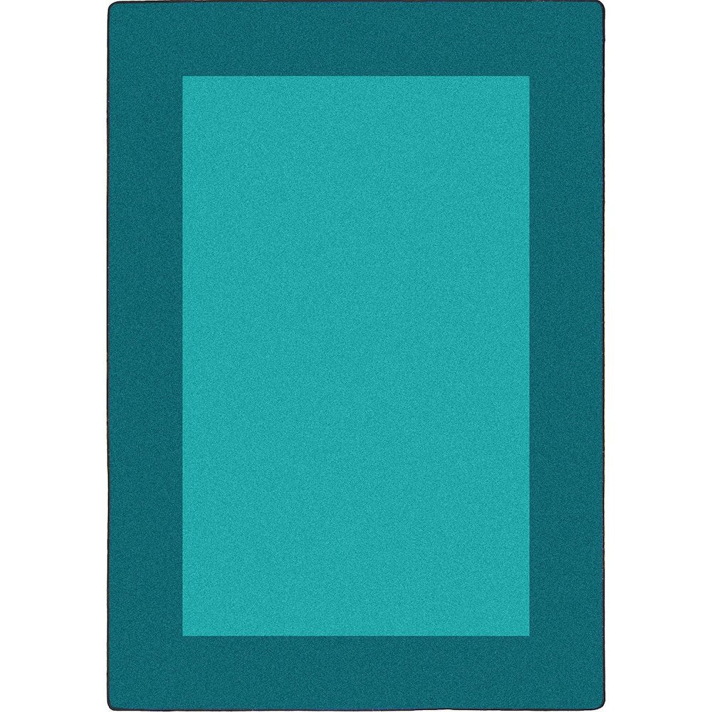 Kid Essentials All Around 10'9" x 13'2" Area Rug in Color Teal