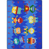 Kid Essentials Alphabet Bots 10'9" x 13'2" Area Rug in Color Multi
