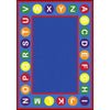 Kid Essentials Alphabet Spots 10'9" x 13'2" Area Rug in Color Multi