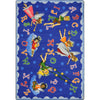 Kid Essentials Angel Alphabet 10'9" x 13'2" Area Rug in Color Multi