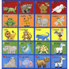 Kid Essentials Animal Phonics 7'7" Round Area Rug in Color Multi