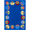 Kid Essentials Animal Readers 10'9" x 13'2" Area Rug in Color Multi
