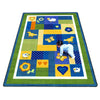 Kid Essentials Baby Love 7'8" x 10'9" Area Rug in Color Bold
