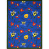 Kid Essentials Bee Attitudes 7'8" x 10'9" Area Rug in Color Blue
