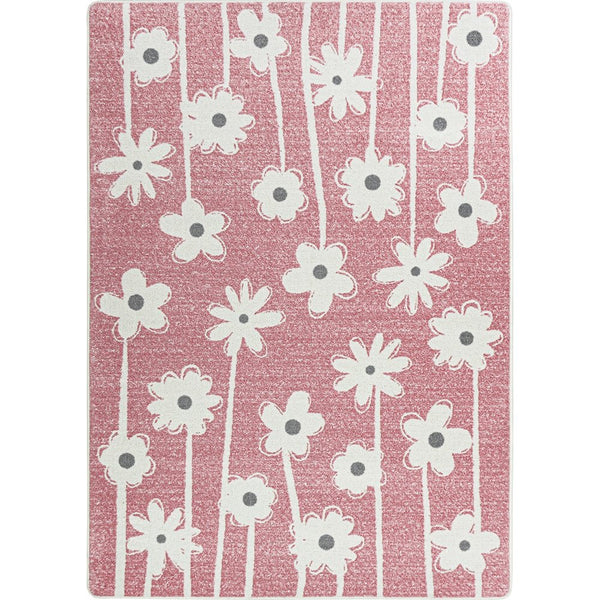 Claremont Kids Big Blooms 7'8" x 10'9" Area Rug in Color Blush
