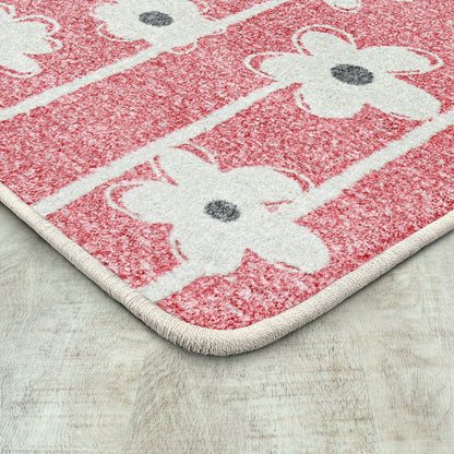 Claremont Kids Big Blooms 7'8" x 10'9" Area Rug in Color Blush