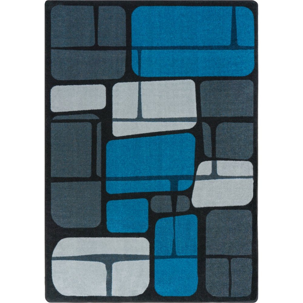 Kid Essentials BioStones 10'9" x 13'2" Area Rug in Color Marine