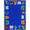 Kid Essentials Books Are Handy 10'9" x 13'2" Area Rug in Color Multi