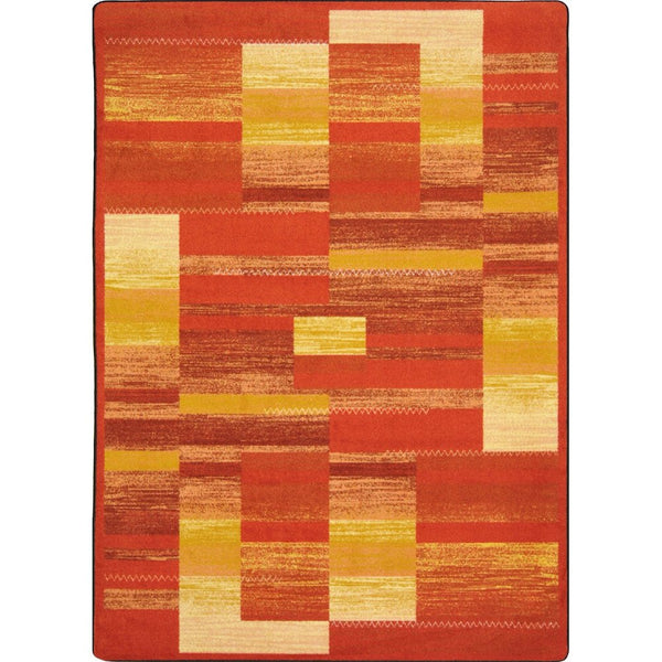 Kid Essentials Boomblox 7'8" x 10'9" Area Rug in Color Orange