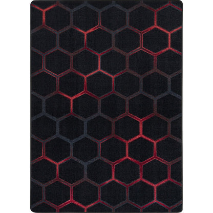 Kid Essentials Breakout 7'8" x 10'9" Area Rug in Color Ruby