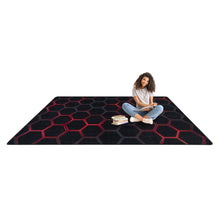 Kid Essentials Breakout 7'8" x 10'9" Area Rug in Color Ruby