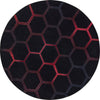 Kid Essentials Breakout 13'2" Round Area Rug in Color Ruby