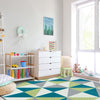 Claremont Kids Cartwheel 7'8" x 10'9" Area Rug in Color Calypso