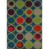 Kid Essentials Circle Back 10'9" x 13'2" Area Rug in Color Tropics