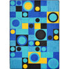 Kid Essentials City Block 7'8" x 10'9" Area Rug in Color Blue