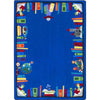 Kid Essentials Discovery Books 10'9" x 13'2" Area Rug in Color Multi