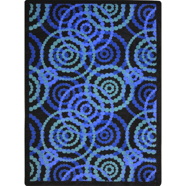 Kid Essentials Dottie 7'8" x 10'9" Area Rug in Color Sapphire