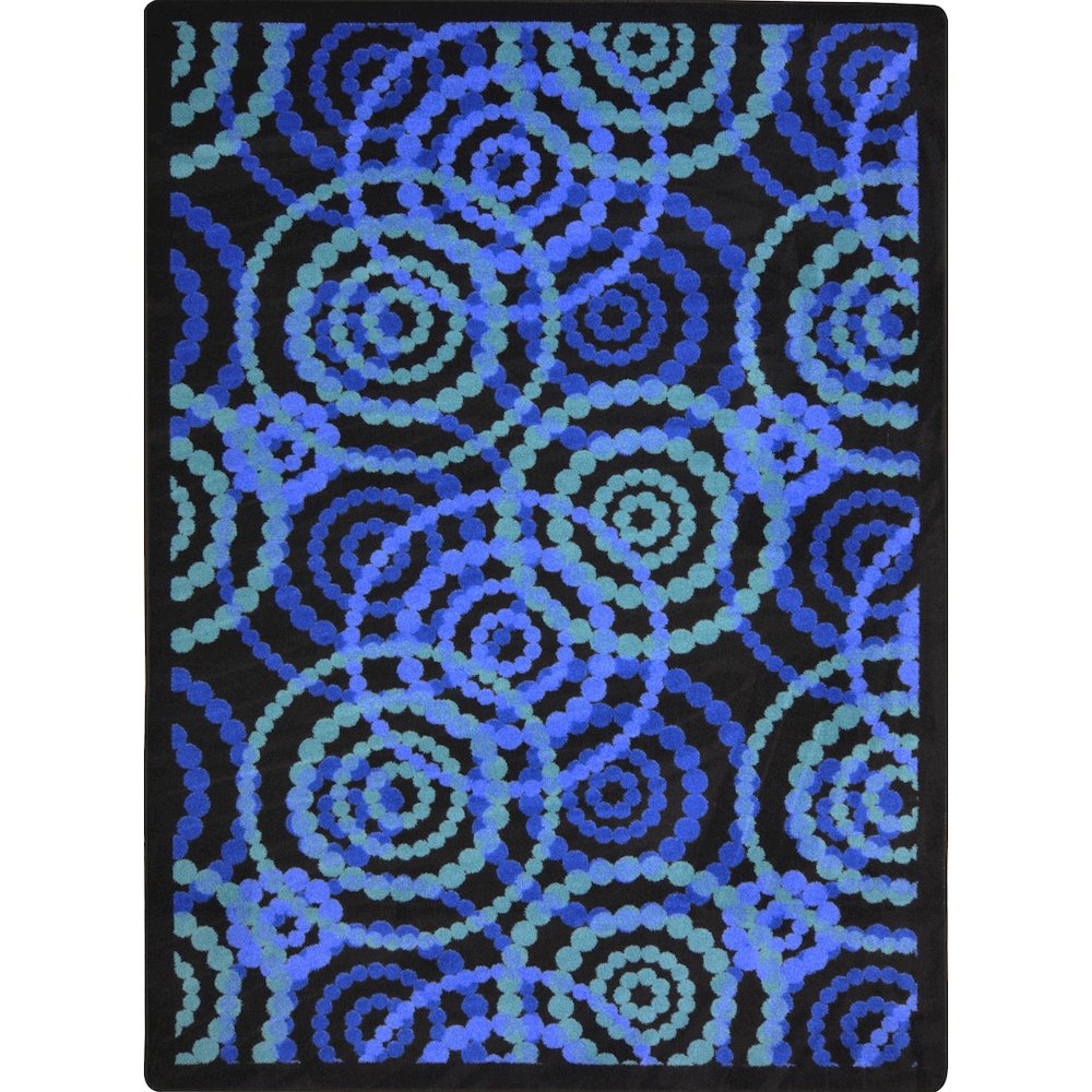 Kid Essentials Dottie 7'8" x 10'9" Area Rug in Color Sapphire
