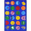 Kid Essentials Emoji Expressions 10'9" x 13'2" Area Rug in Color Multi