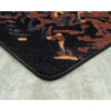 Kid Essentials Eruption 7'8" x 10'9" Area Rug in Color Tangerine