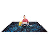 Kid Essentials Eruption 7'8" x 10'9" Area Rug in Color Teal