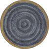 Kid Essentials Feeling Natural 13'2" Round Area Rug in Color Slate