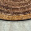 Kid Essentials Feeling Natural 13'2" Round Area Rug in Color Walnut