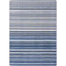Kid Essentials Fine Line 7'8" x 10'9" Area Rug in Color Marine