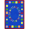 Kid Essentials First Lessons 7'8" x 10'9" Area Rug in Color Blue