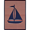 Kid Essentials Following Seas 7'8" x 10'9" Area Rug in Color Blue
