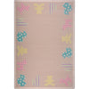 Kid Essentials Frisky Friends 7'8" x 10'9" Area Rug in Color Multi