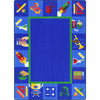 Kid Essentials Full STEAM Ahead 10'9" x 13'2" Area Rug in Color Multi