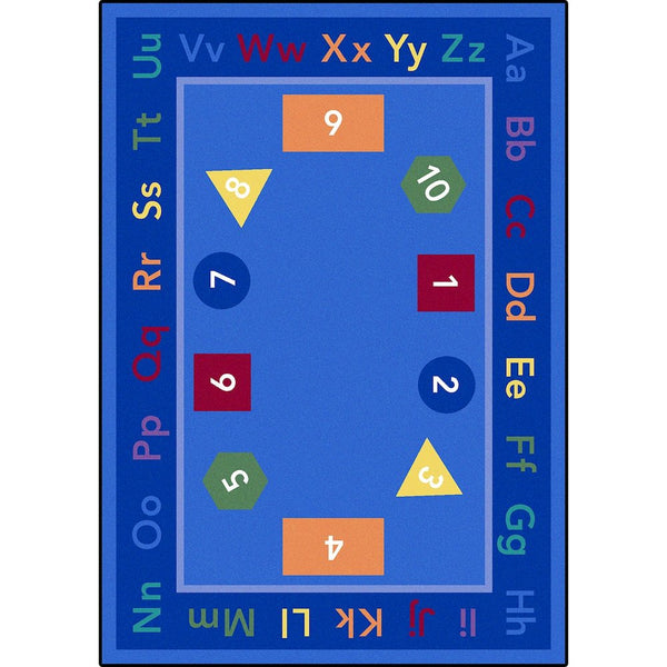 Kid Essentials Fun-damentals 10'9" x 13'2" Area Rug in Color Multi