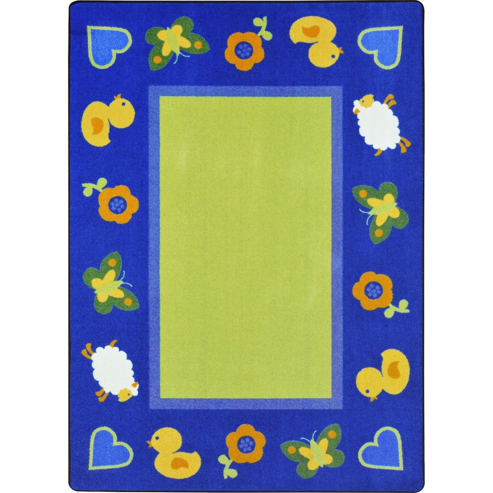 Kid Essentials Nature's First Signs 5'4" x 7'8" Area Rug in Color Multi