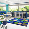 Kid Essentials Harmony Blocks 10'9" x 13'2" Area Rug in Color Multi