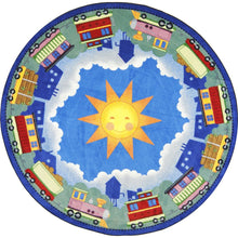 Kid Essentials In Training 13'2" Round Area Rug in Color Multi