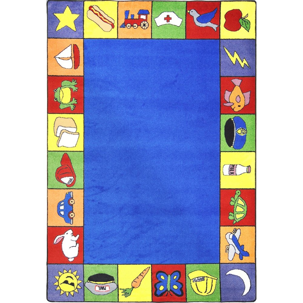 Kid Essentials Jump Start 10'9" x 13'2" Area Rug in Color Multi