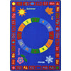Kid Essentials Learning Time 10'9" x 13'2" Area Rug in Color Multi